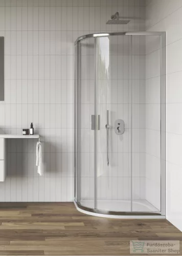 Ravak BLIX II NBLCP4 90x90 negyedköríves tolóajtós zuhanykabin, transparent üveg, króm 3BM70C00Z1