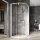 Ravak Nexty NSKK3-80 80x80x195 cm-es íves zuhanykabin nyíló ajtóval,Fehér/Fehér/Transparent,3O644101Z1