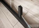 Ravak Nexty NSKK3-80 80x80x195 cm-es íves zuhanykabin nyíló ajtóval,Fekete/Fekete/Transparent,3O644300Z1