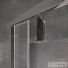 Ravak Nexty NSKK3-100 100x100x195 cm-es íves zuhanykabin nyíló ajtóval,Króm/Transparent,3O6AAC00Z1