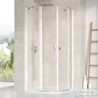 Ravak CHROME CSKK4-90 90x90x195 cm-es íves zuhanykabin nyíló ajtóval,Fehér+Transparent,3Q170100Z1