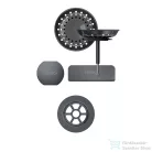 Schock szűrőkosár, távműködtető gomb és túlfolyó takaró automata lefolyórendszerhez, Gunmetal 400079GUB