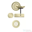 Schock szűrőkosár, távműködtető gomb és túlfolyó takaró automata lefolyórendszerhez, white gold 400079WGO