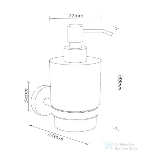 Kielle OUDEE fali szappanadagoló, króm 40102000