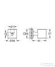 Grohe Allure tartókonzol, grafit 40278A01