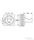 Grohe Allure akasztó, szálcsiszolt cool sunrise 40284GN1