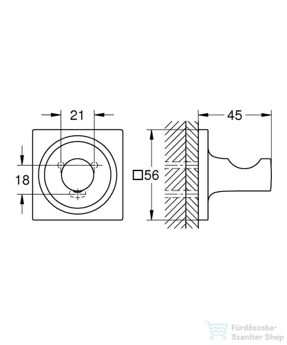 Grohe Allure akasztó, szálcsiszolt cool sunrise 40284GN1