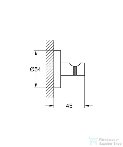 Grohe ESSENTIALS akasztó,króm 40364001