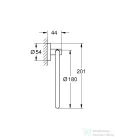 Grohe ESSENTIALS törölközőtartó gyűrű,Brushed Hard Graphite 40365AL1
