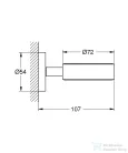 Grohe tartókonzol kiegészítőkhöz,Hard Graphite 40369A01