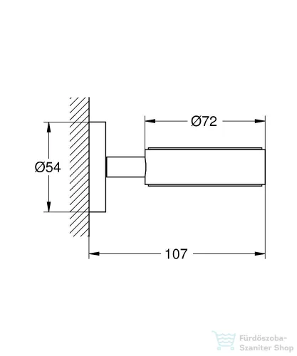 Grohe tartókonzol kiegészítőkhöz,Hard Graphite 40369A01
