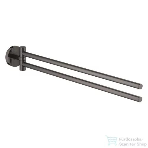Grohe ESSENTIALS 44 cm-es fali dupla törölközőtartó,Hard Graphite 40371A01