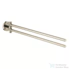 Grohe ESSENTIALS 44 cm-es fali dupla törölközőtartó,Polished Nickel 40371BE1
