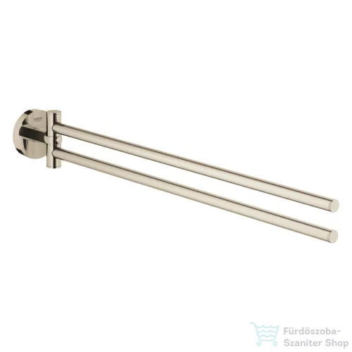 Grohe ESSENTIALS 44 cm-es fali dupla törölközőtartó,Polished Nickel 40371BE1