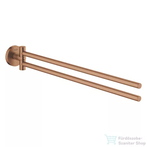 Grohe ESSENTIALS 44 cm-es fali dupla törölközőtartó,Brushed Warm Sunset 40371DL1