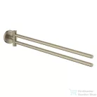Grohe ESSENTIALS 44 cm-es fali dupla törölközőtartó,Brushed Nickel 40371EN1