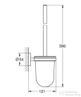 Grohe ESSENTIALS fali wc kefe tartó,Cool Sunrise 40374GL1