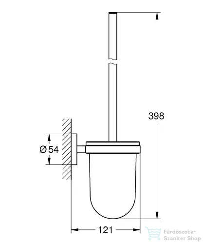 Grohe ESSENTIALS fali wc kefe tartó,Cool Sunrise 40374GL1