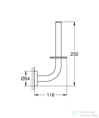 Grohe ESSENTIALS fali pót wc papír tartó,Warm Sunset 40385DA1