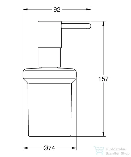 Grohe ESSENTIALS fali szappanadagoló tartó konzol nélkül,Brushed Hard Graphite 40394AL1