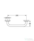 Grohe ESSNTIALS 34,9 cm-es kapaszkodó,Brushed Hard Graphite 40421AL1