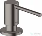 Hansgrohe A41 folyékonyszappan és mosogatószer adagoló, szálcsiszolt fekete/króm 40438340
