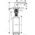 Hansgrohe A41 folyékonyszappan és mosogatószer adagoló, matt fekete 40438670