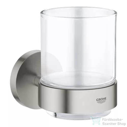 Grohe Essentials fali fogkefetartó pohár,Supersteel 40447DC1