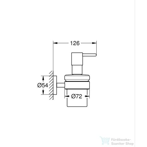 Grohe Essentials folyékonyszappan-adagoló,Supersteel 40448DC1