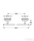 Grohe BAUCOSMOPOLITAN 52,2 cm-es törölközőtartó,króm 40459001