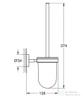 Grohe  BAUCOSMOPOLITAN fali wc kefe tartó,króm 40463001