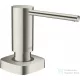 Hansgrohe A71 folyékonyszappan és mosogatószer adagoló, nemesacél felület 40468800
