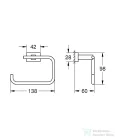Grohe Essentials CUBE wc papír tartó,Brushed Hard Graphite 40507AL1