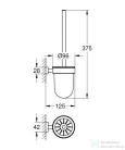 Grohe ESSENTIALS CUBE fali wc kefe tartó,Króm 40513001