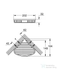 Grohe BAUCOSMOPOLITAN S sarok szappantartó,króm 40664001