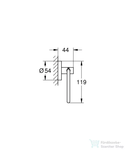 Grohe ESSENTIALS fali wc papír tartó,Brushed Nickel 40689EN1