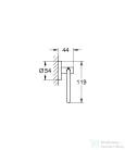 Grohe ESSENTIALS fali wc papír tartó,Brushed Cool Sunrise 40689GN1