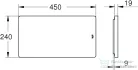 Grohe 45x25 cm-es bambusz vágódeszka 40750HV0