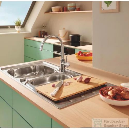 Grohe 45x25 cm-es bambusz vágódeszka 40750HV0