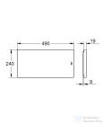 Grohe 49x24 cm-es bambusz vágódeszka 40751HV0
