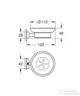 Grohe Essentials Cube fali szappantartó,króm 40754001
