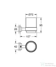 Grohe Essentials Cube fali fogkefetartó pohár,króm 40755001