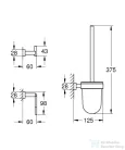 Grohe ESSENTIALS CUBE VÁROSI FÜRDŐSZOBAI KIEGÉSZÍTŐK SZETT 3 AZ 1-BEN 40757001