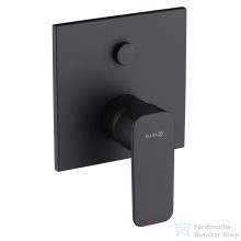   Kludi PURE&STYLE 2 funkciós falsík alatti kád/zuhany csaptelep, matt fekete 407593975