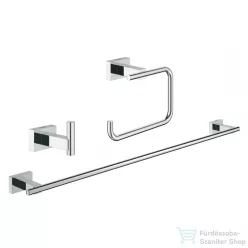   Grohe ESSENTIALS CUBE VENDÉG FÜRDŐSZOBAI KIEGÉSZÍTŐK SZETT 3 AZ 1-BEN 40777001