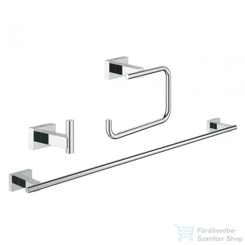 Grohe ESSENTIALS CUBE VENDÉG FÜRDŐSZOBAI KIEGÉSZÍTŐK SZETT 3 AZ 1-BEN 40777001