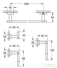 Grohe ESSENTIALS CUBE MESTER FÜRDŐSZOBAI KIEGÉSZÍTŐ KÉSZLET 4 AZ 1-BEN 40778001
