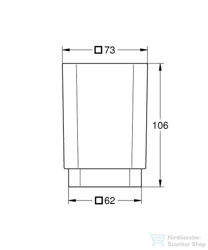 Grohe SELECTION CUBE üvegpohár 40783000