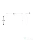 Grohe 45x24 cm-es üveg vágódeszka 40786L00