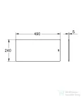 Grohe 49x24 cm-es üveg vágódeszka 40787L00
